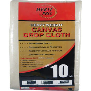 Merit Pro 02055 9 X 12 10 Oz Heavy Weight Canvas Drop Cloth