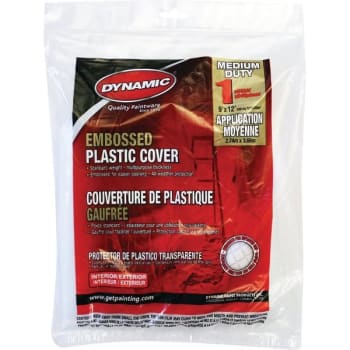 Image for Merit Pro Dynamic 00382 9' x 12' 1 Mil Plastic Drop Cloth, Flat, Package Of 24 from HD Supply
