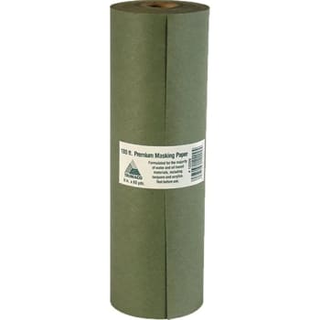 Trimaco Tri Paper 12" x 180' Green Premium Masking Paper, Package Of 12