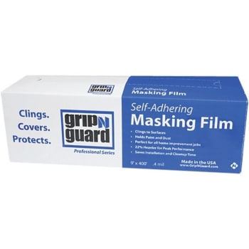 Petoskey Plastics 9' x 400' .4mil Grip N Guard Lite Self Adhering Masking Film