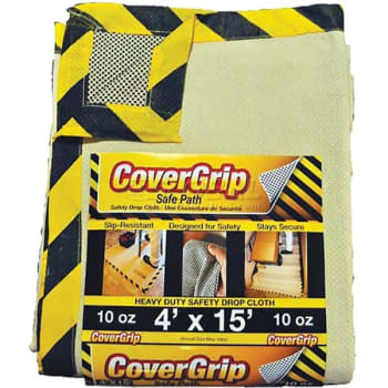 Image for Covergrip 041510 4' x 15' 10 oz. Safety Drop Cloth Safe Path from HD Supply
