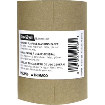 Image for Trimaco Tri Paper 3" X 180' General Purpose Masking Paper, Package Of 24 from HD Supply