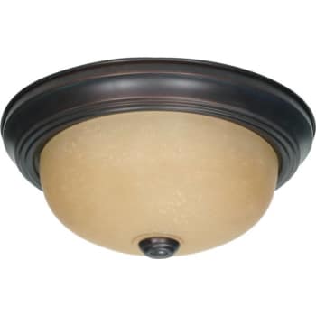 Image for Satco® 2-Light Incandescent Flush Mount Light (Mahogany Bronze) from HD Supply