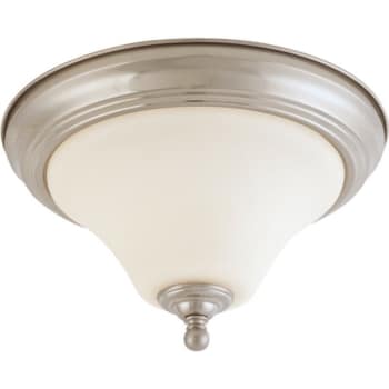 Image for Satco® Dupont 1-Light Incandescent Flush Mount Light (Brushed Nickel) from HD Supply