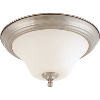 Image for Satco® Dupont 2-Light Incandescent Flush Mount Light (Brushed Nickel) from HD Supply