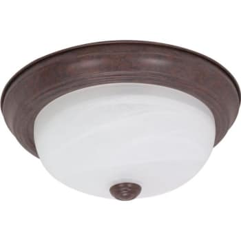 Image for Satco® 11.38 In. 2-Light Incandescent Flush Mount Light (Old Bronze) from HD Supply