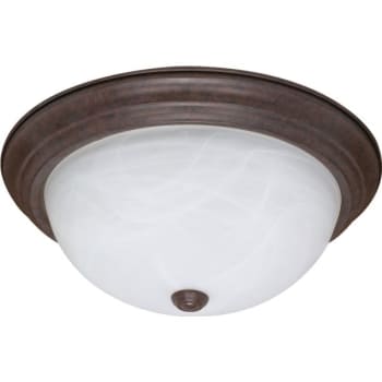 Image for Satco® 15.2 In. 3-Light Incandescent Flush Mount Light (Old Bronze) from HD Supply