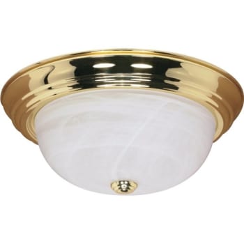 Image for Satco® 3-Light Incandescent Flush Mount Light (Polished Brass) from HD Supply
