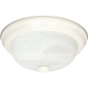 Image for Satco® 3-Light Incandescent Flush Mount Light (Textured White) from HD Supply