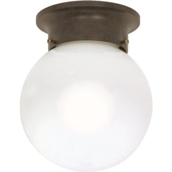 Image for Satco® 1-Light Incandescent Flush Mount Light (Old Bronze) from HD Supply