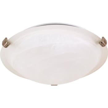 Image for Satco® 12 In. 1-Light Incandescent Flush Mount Light (Brushed Nickel) from HD Supply