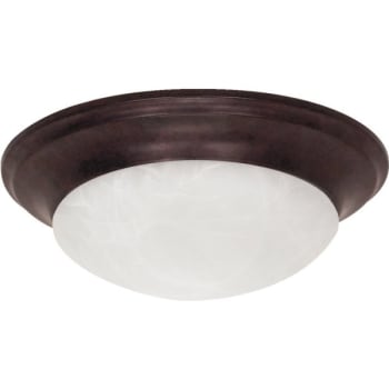 Image for Satco® 11.5 In. 1-Light Incandescent Flush Mount Light (Old Bronze) from HD Supply