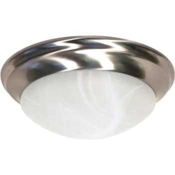 Image for Satco® 14 In. 2-Light Incandescent Flush Mount Light (Brushed Nickel) from HD Supply