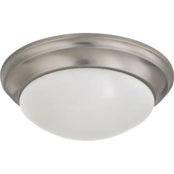 Image for Satco® 14 In. 2-Light Incandescent Flush Mount Light (Nickel) from HD Supply