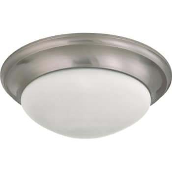 Image for Satco® 3-Light Incandescent Flush Mount Light (Nickel) from HD Supply