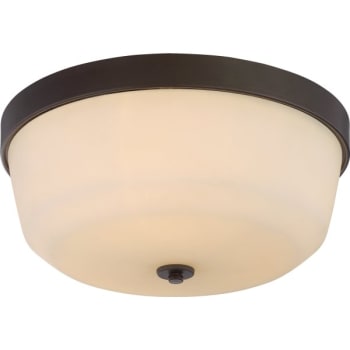 Image for Satco® Laguna 3-Light Incandescent Flush Mount Light (Forest Bronze) from HD Supply