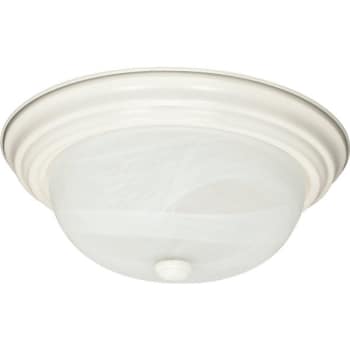 Image for Satco® 11 In. 2-Light Incandescent Flush Mount Light (White) from HD Supply