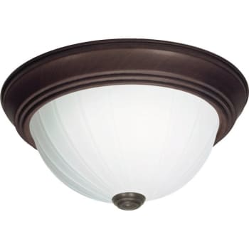 Image for Satco® 11 In. 2-light Incandescent Flush Mount Light (old Bronze) from HD Supply