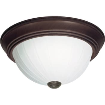 Image for Satco® 13 In. 2-Light Incandescent Flush Mount Light (Old Bronze) from HD Supply