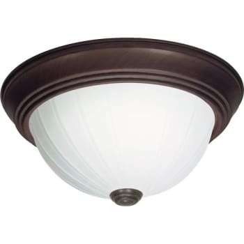 Image for Satco® 3-Light Incandescent Flush Mount Light (Old Bronze) from HD Supply