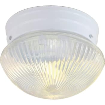 Image for Satco® White One-Light 8 Mushroom Flush Fixture from HD Supply