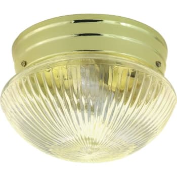 Image for Satco® Polished Brass Two-Light 10 Mushroom Flush from HD Supply