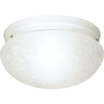 Image for Satco® 12 In. 2-Light Incandescent Flush Mount Light (Textured White) from HD Supply