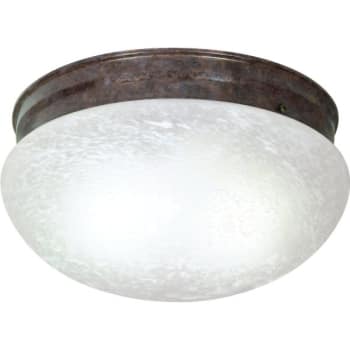 Image for SATCO® Old Bronze Two-Light Large Mushroom Flush Mount from HD Supply