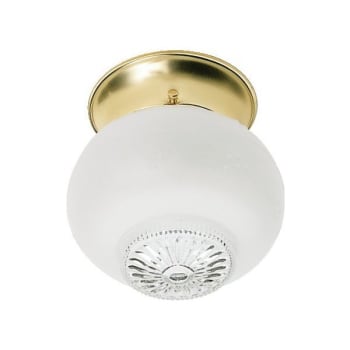 Image for Satco® 5.5 In. 1-Light Incandescent Flush Mount Light (Brass) from HD Supply