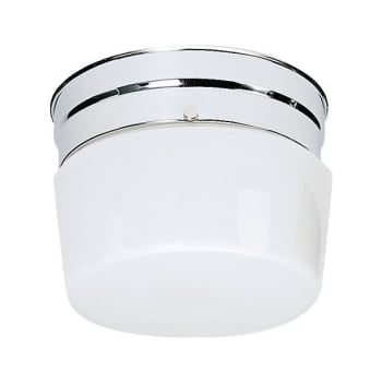 Image for SATCO® Polished Chrome One-Light Small Flush Drum from HD Supply