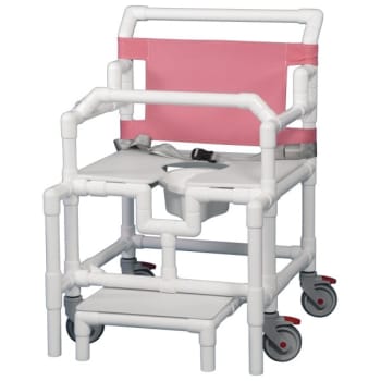 Image for IPU Shower Commode Chair Footrest Lap Bar 550 Lbs In Wineberry from HD Supply