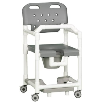 Ipu® 17 In. Commode/shower Chair (Gray)