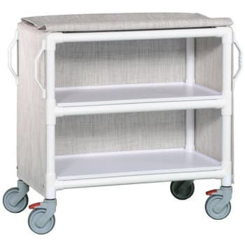 Image for Ipu® 2 Shelf Medium Linen Cart In Linen from HD Supply