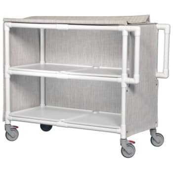 Image for IPU 2 Shelf Jumbo IPU Linen Cart In Blue from HD Supply