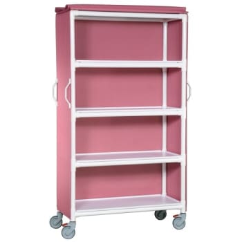 Image for Ipu® 4 Shelf Large Linen Cart In Wineberry from HD Supply