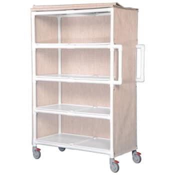 Ipu® 4 Shelf Jumbo Linen Cart In Linen