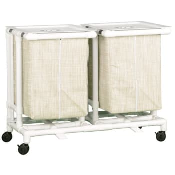Image for Ipu® Jumbo Double Hamper With Foot Pedal Cap Linen Mesh from HD Supply