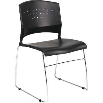 Image for Boss Black  Stackable Chair from HD Supply