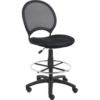 Image for Boss Mesh Drafting Stool Round Backrest, Black from HD Supply