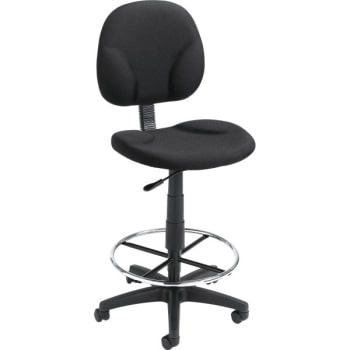 Image for Boss Drafting Stool, Fabric Seat, Black from HD Supply