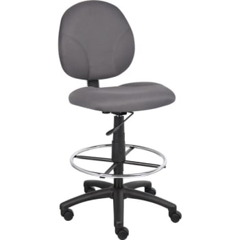 Image for Boss Gray Fabric Seat Drafting Stool from HD Supply