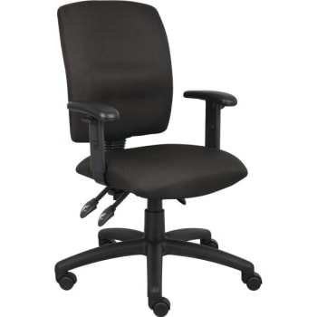 Image for Boss Multipurpose Fabric Task Chair With Arms, Black from HD Supply