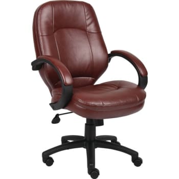 Image for Boss Brown LeatherPlus Executive Chair from HD Supply