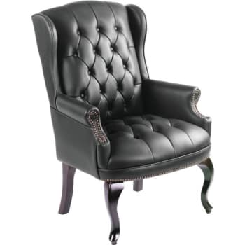 Boss Wing Back Guest Chair, Black,