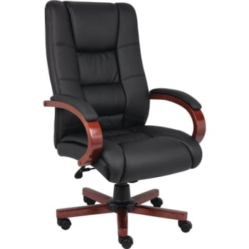 Image for Boss Cherry Wood High Back Chair from HD Supply