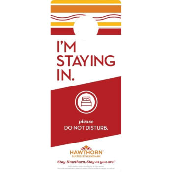 Image for Hawthorn Suites by Wyndham® Do Not Disturb Door Hanger, Case Of 100 from HD Supply