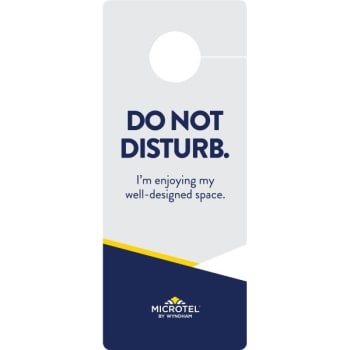 Image for Microtel By Wyndham® Do Not Disturb Door Hanger, Case Of 100 from HD Supply