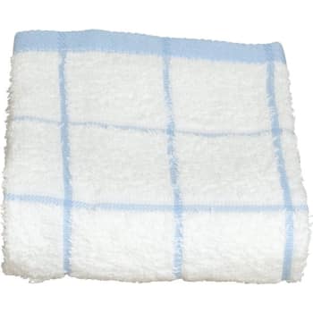 Image for Kitchen Towel 15x25 White With Blue Check Package Of 12 from HD Supply