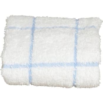 Image for Dish Cloth 12 X 12 In. White W/ Blue Check (144-Pack) from HD Supply