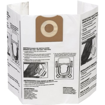 Image for RIDGID® High-Efficiency Dust Bag Filters For 12-16 Gallon Vacuums - Package Of 2 from HD Supply